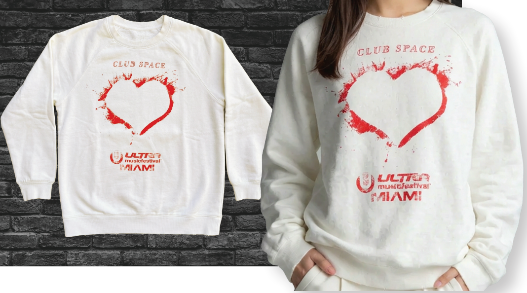 Ultra Miami White Sweatshirt #102