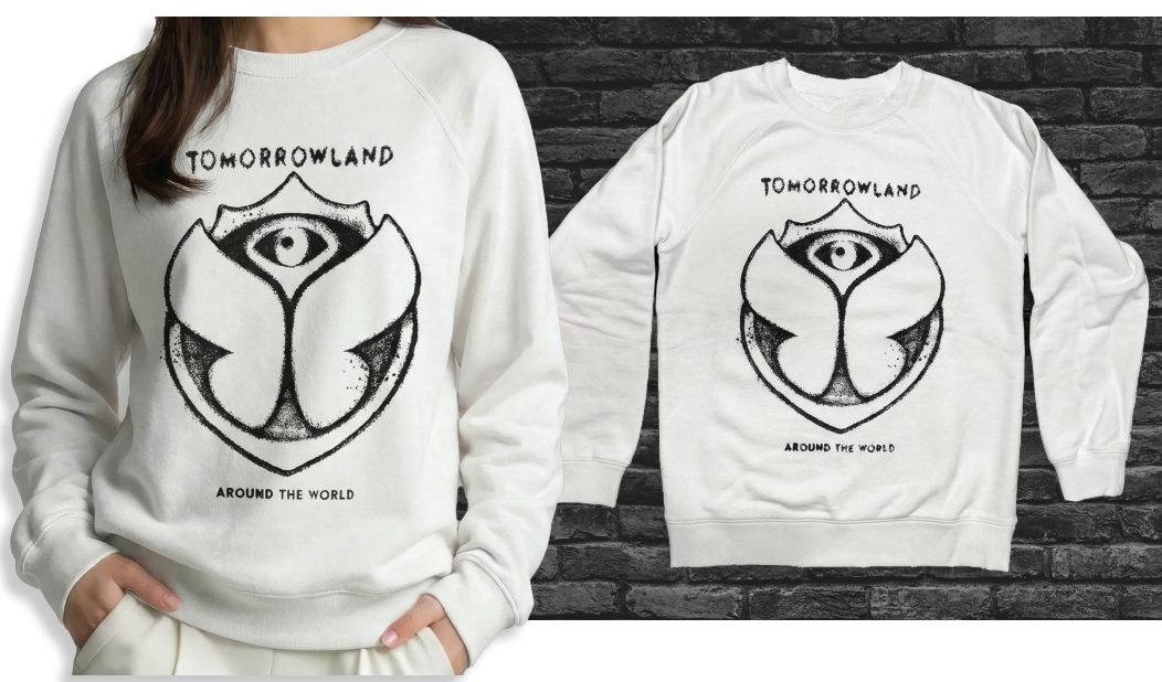 Tomorrowland White Sweatshirt #102