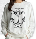 Tomorrowland White Burnout Sweatshirt #201
