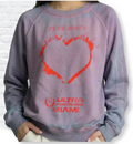 Ultra Miami Purple Blue Two Tone  burnout Sweatshirt #203