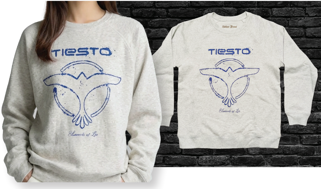 Tiesto Heather Gray Sweatshirt #102